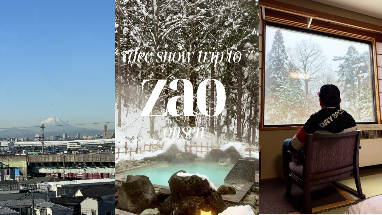 winter in yamagata japan vlog | winter Getaway, traditional Ryokan Staycation