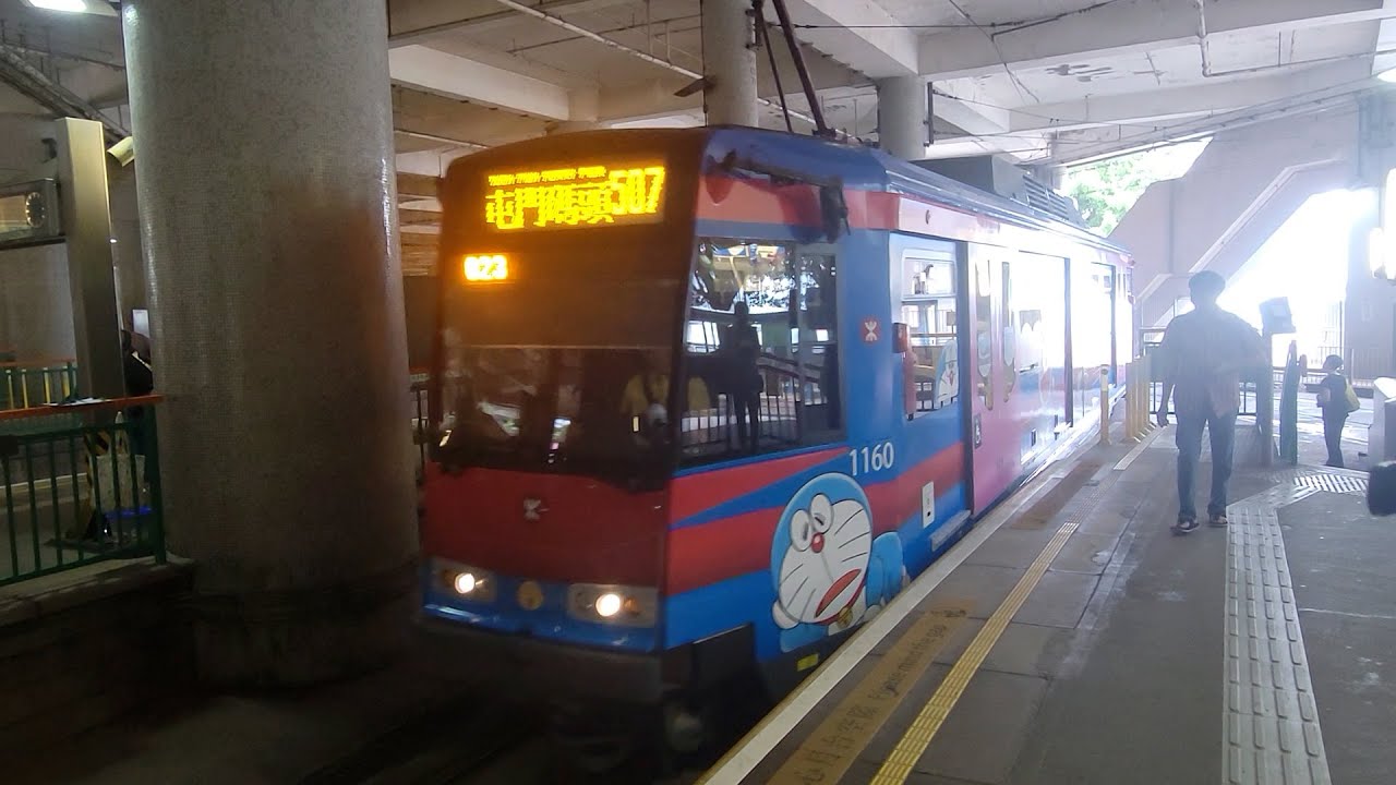 輕鐵507線多啦A夢主題列車往田景行車片段 Light Rail Route 507 to Tin King | Rocky's Studio