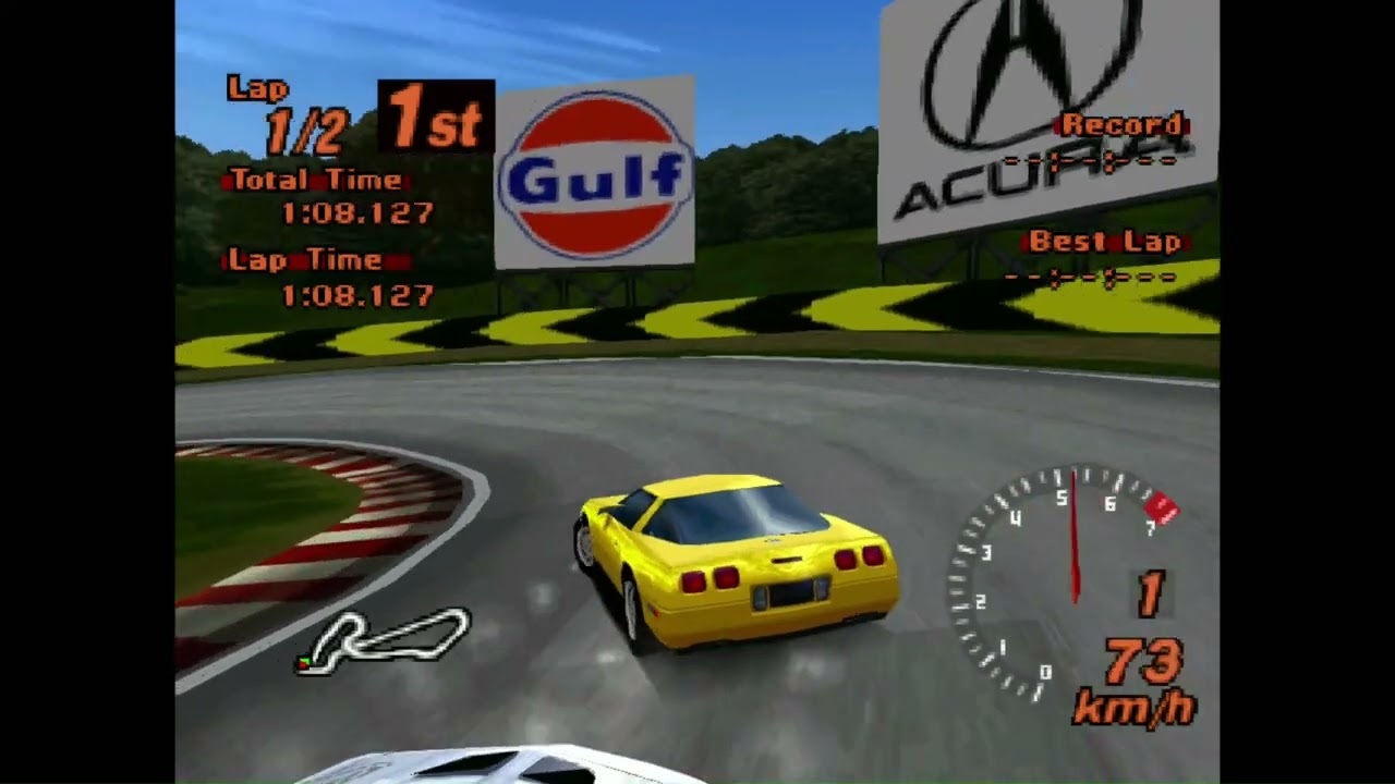 Gran Turismo 2 - Corvette Coupe - Midfield Raceway
