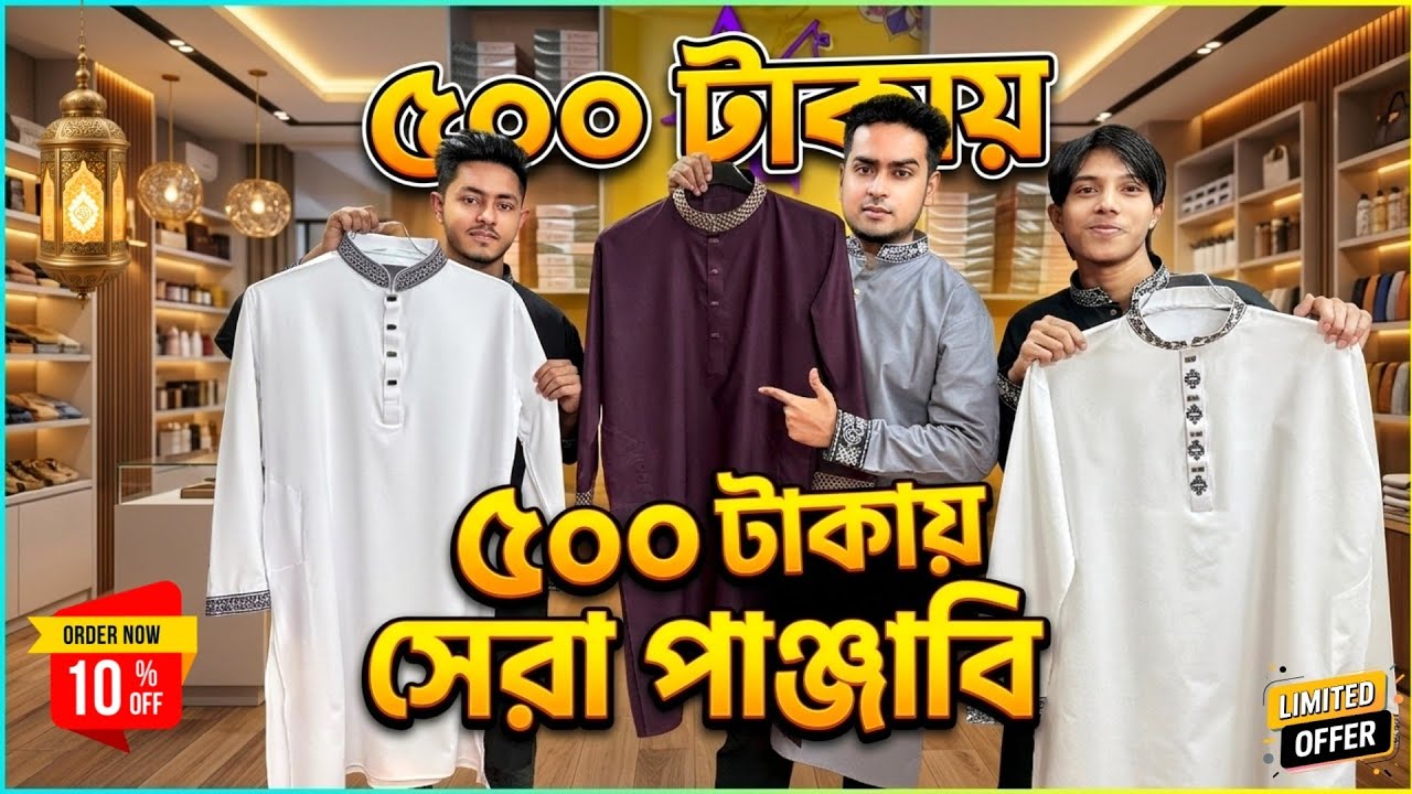 ৫০০ টাকায় সেরা পাঞ্জাবি 😱 Best Punjabi Price in Bangladesh | New Punjabi Collection 2026