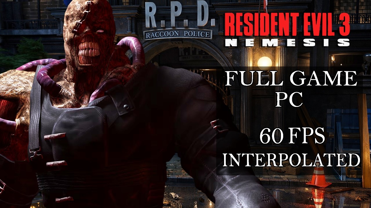 Resident Evil 3: Nemesis PC - [60FPS INTERPOLATED] - Full Game