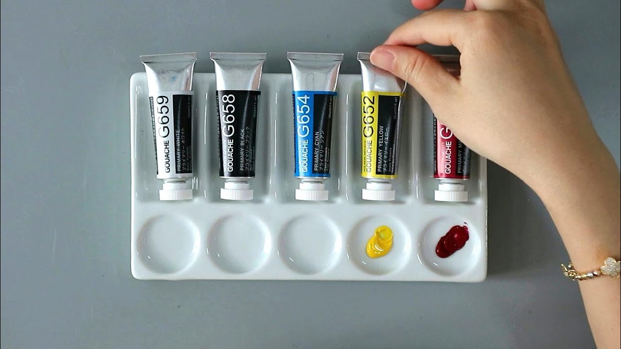 Holbein Artists' Gouache 5 Colors Set