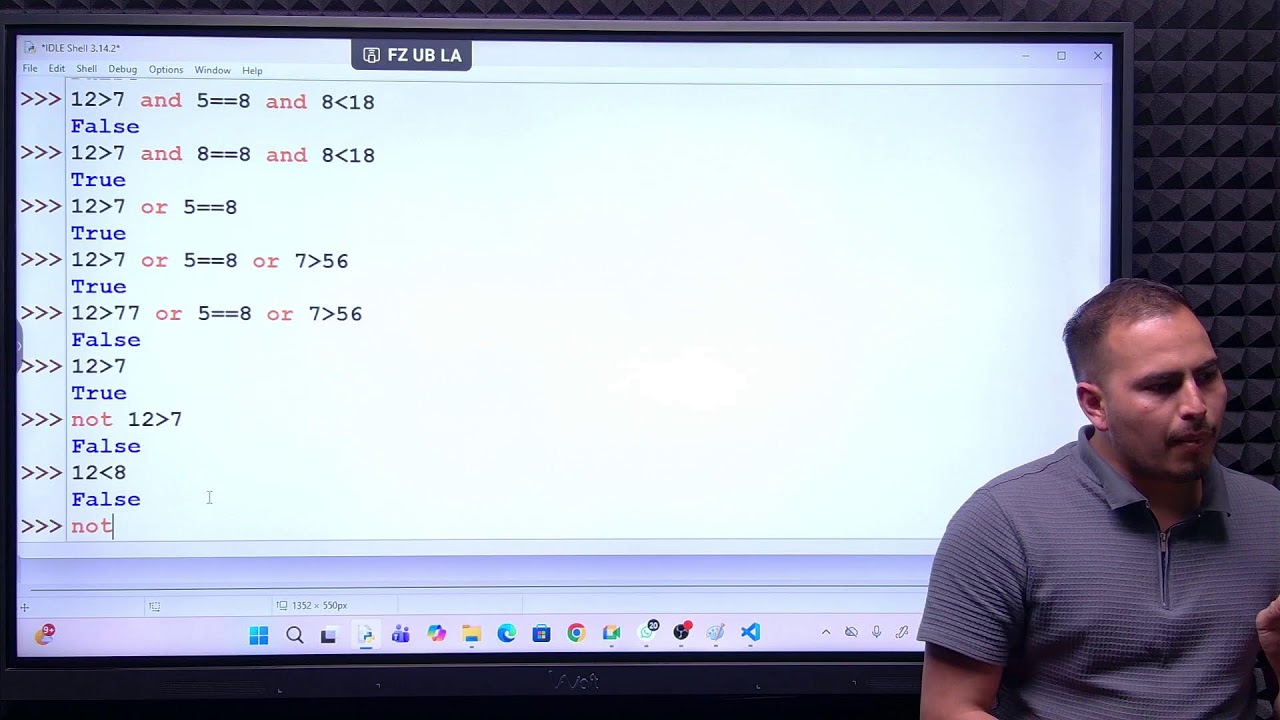 python live Coding ( Operators in python )