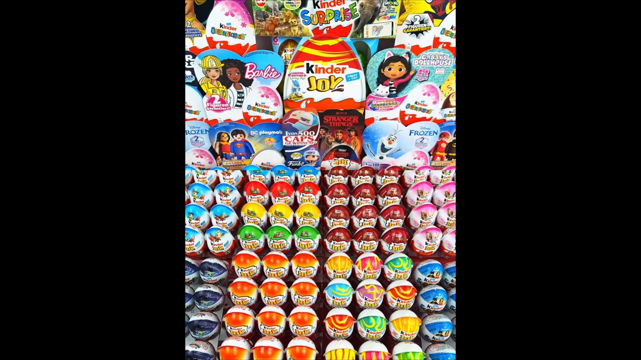 Mega Mix of Kinder Joy & Surprise Eggs Unboxing! 