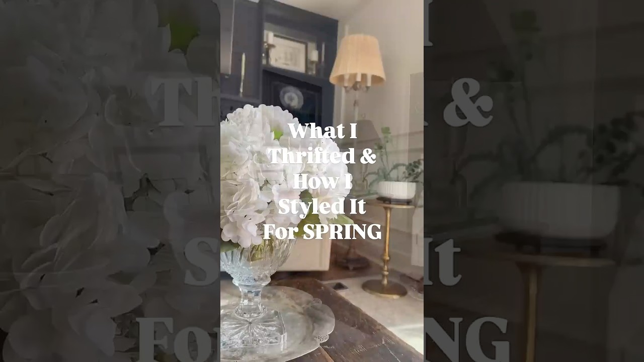 Spring thrifting home decor upcycles and makeovers for an elegant vintage home on a budget