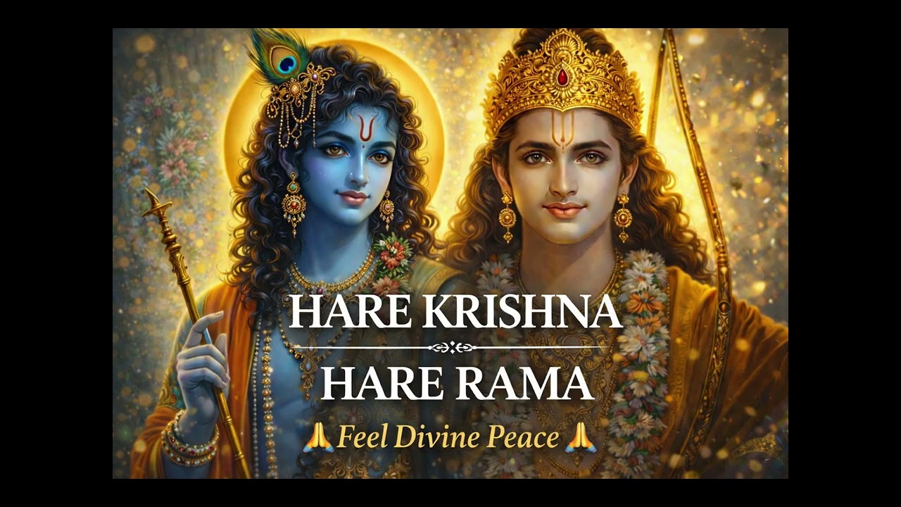 Hare Krishna Hare Rama 🙏 हरे कृष्ण हरे राम 🙏 Chant & Feel Peace | The Maha Mantra Meditation