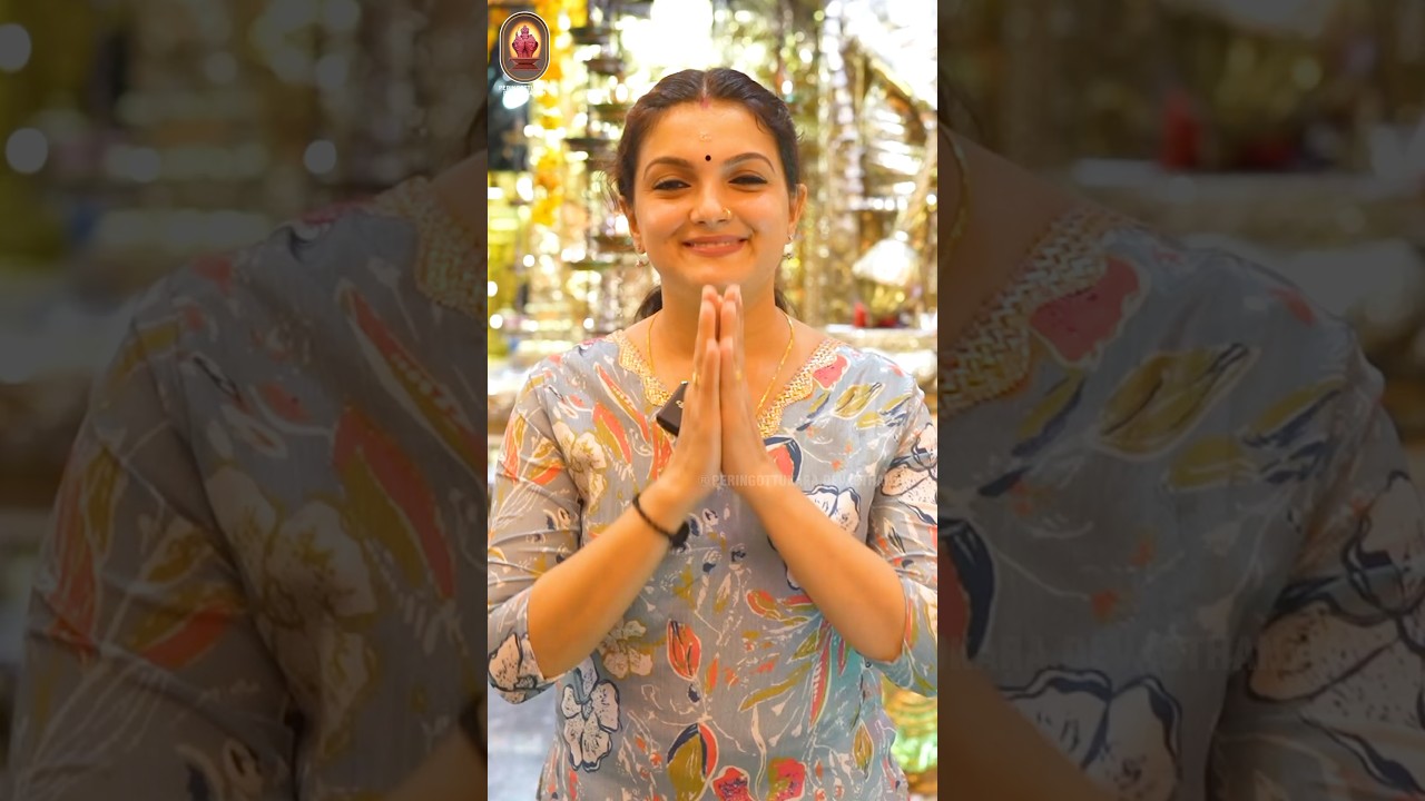 🙏Actress Saranya Mohan expresses her experience while visiting Devasthanam Vishnumaya Temple.🙏