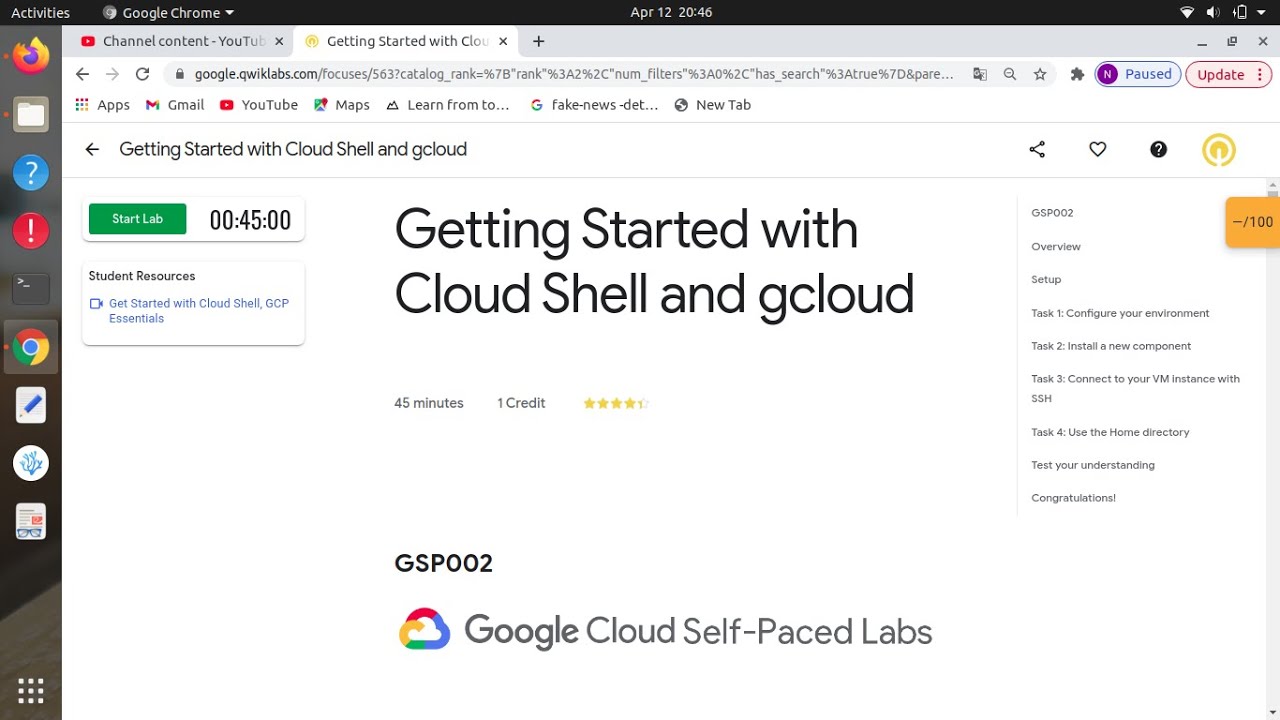 Getting Started with Cloud Shell and gcloud | GSP002