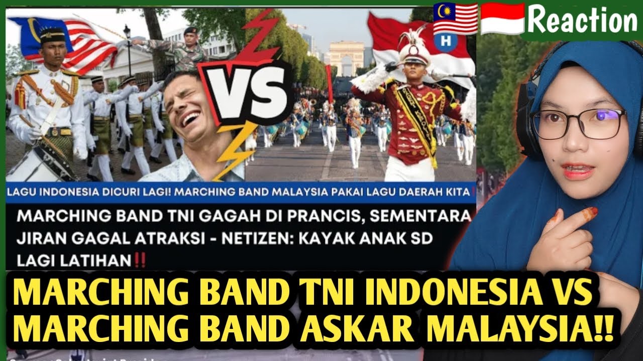 🇲🇾🇮🇩KOCAK🤣❗MARCHING BAND TNI INDONESIA VS MARCHING BAND MALAYSIA❗BEDA NEGARA BEDA PERATURANNYA