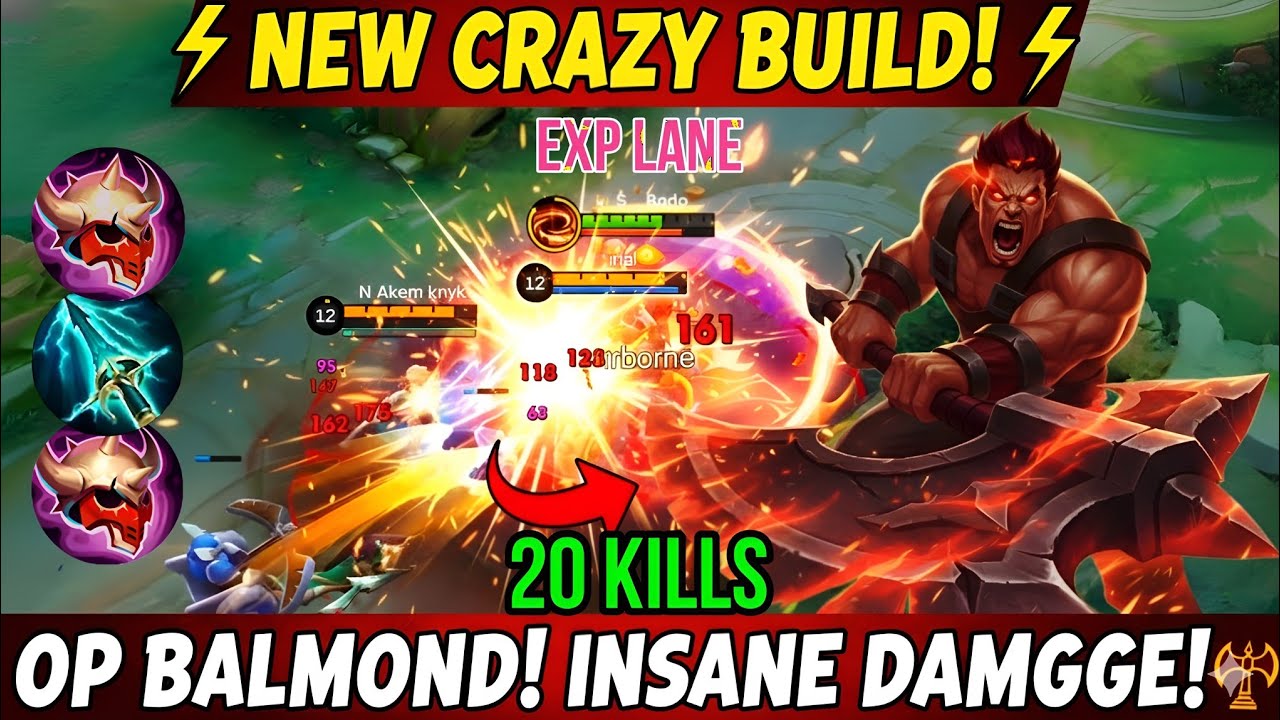 20 KILLS EXP LANE BALMOND 😱 SOLO CARRY MONSTER! BALMOND EXP LANE BEST BUILD 2025