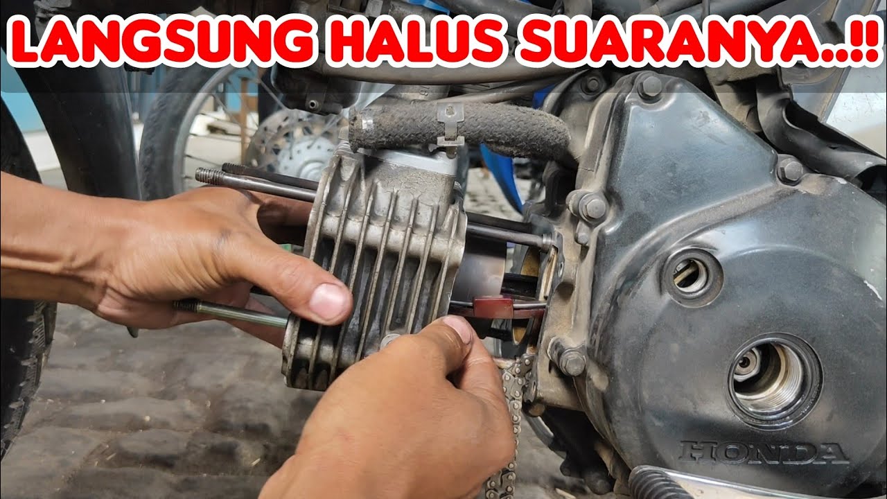 Lanjutan #3 supra 125 bunyi kasar, proses merakit blok seher dan kop sampai nyala