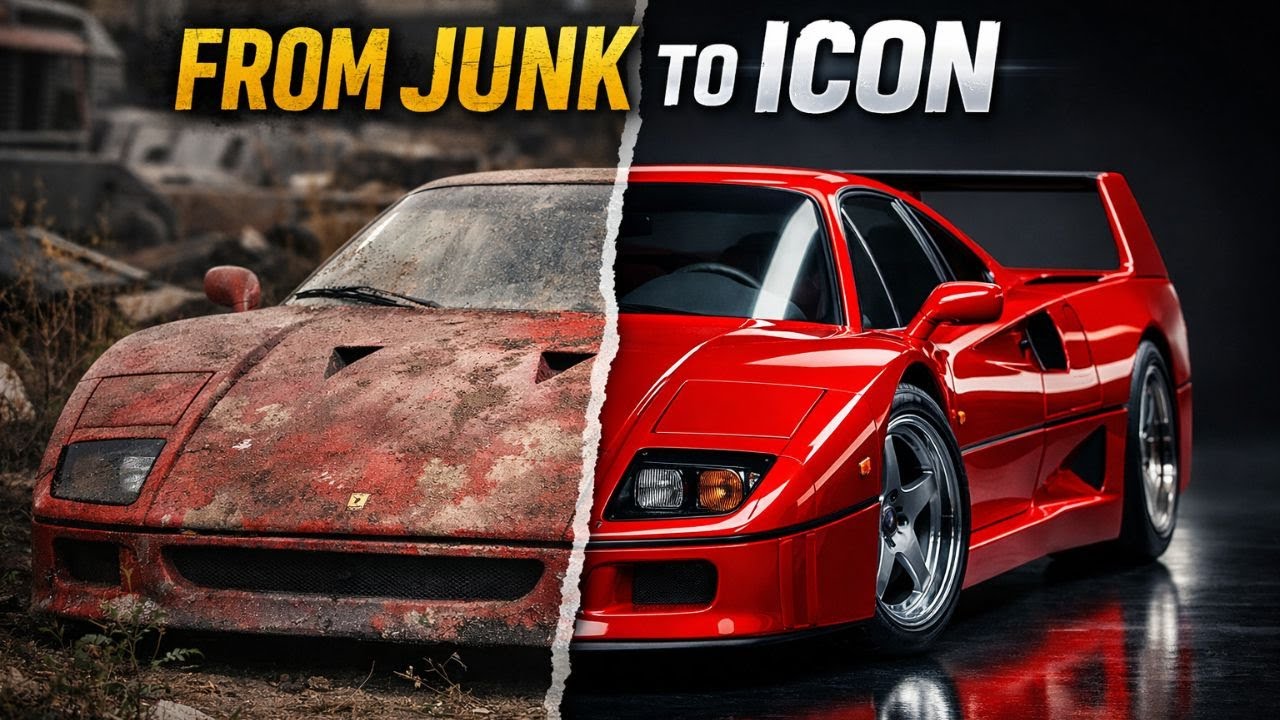 Abandoned Ferrari F40 Restoration | Full Rebuild From Junkyard to Brand New