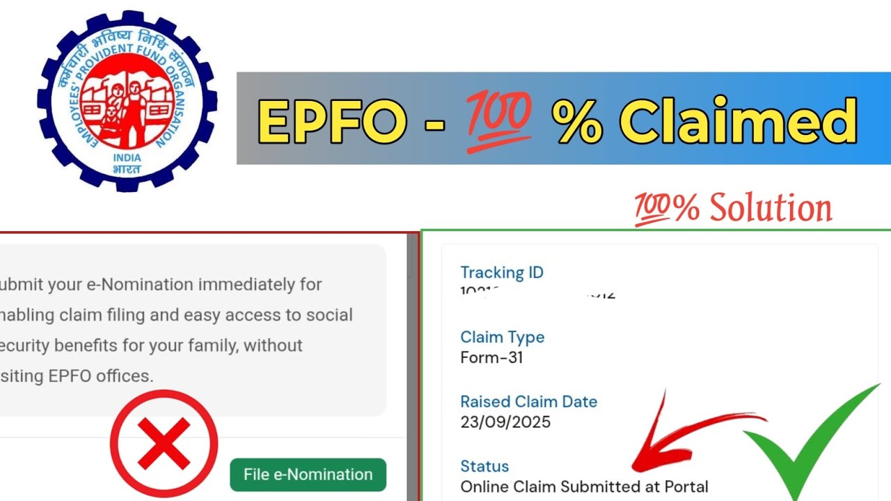 EPFO Claim Process 2025 | How to Apply PF Online | Without e- nomination PF Claim Online in Tamil