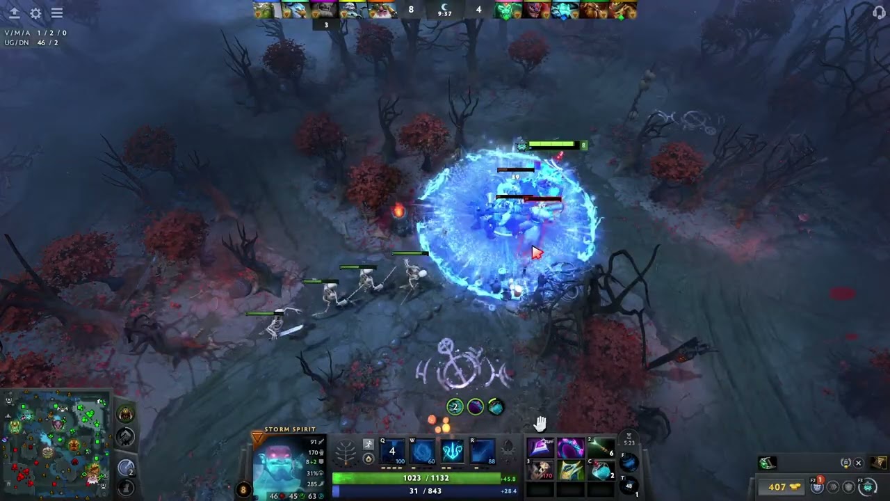 Storm Spirit Dota 2 4945 mmr full gameplay
