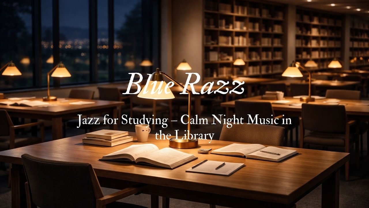 Jazz for Studying – Calm Night Music in the Library