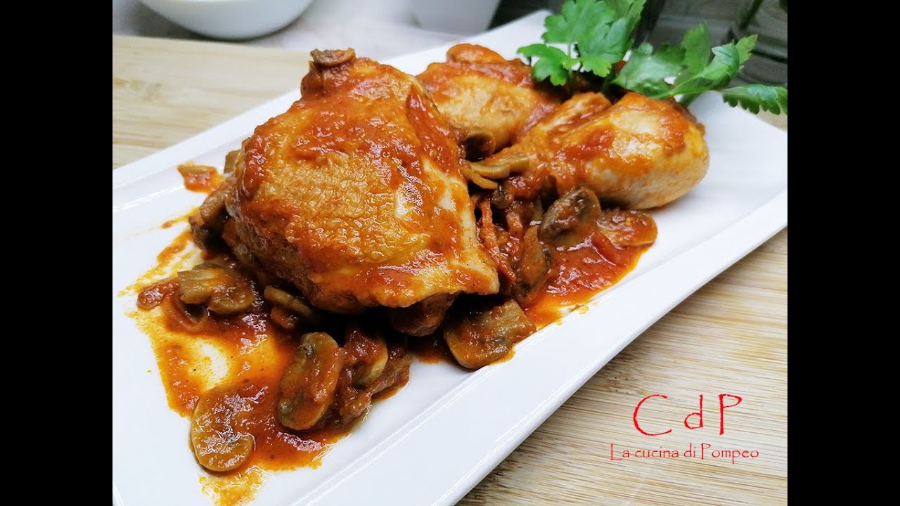 POLLO IN UMIDO CON I FUNGHI