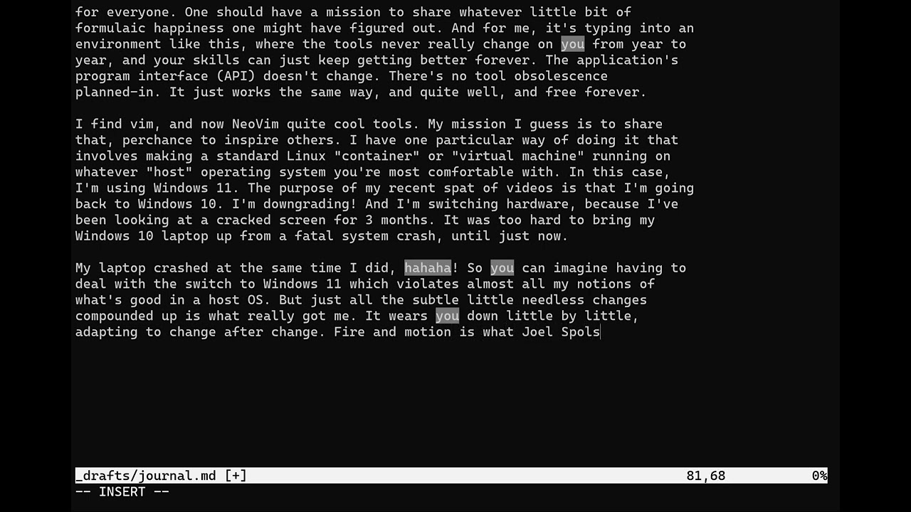 Daily Journal in One Text file For Life, Now With Copilot