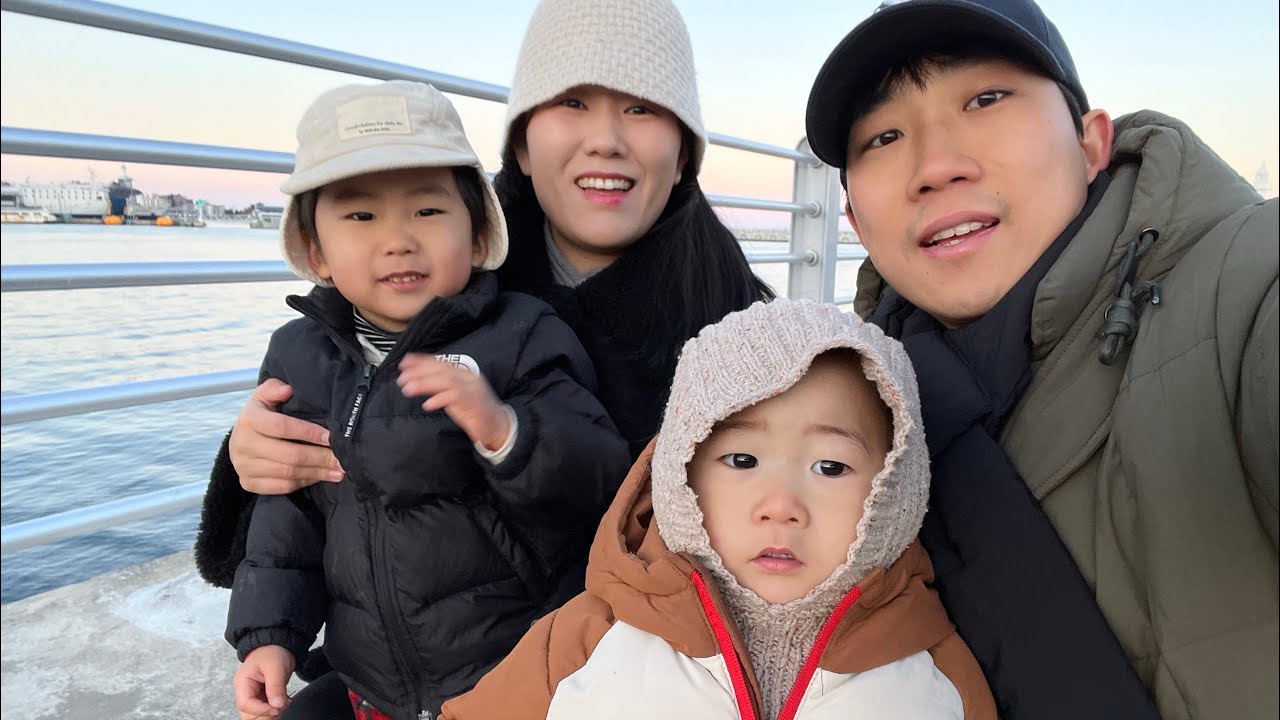 [여행vlog] 45개월, 16개월 아기랑❤️ | 속초강릉 2일차(영랑호, 영금정,셜터, 해지는 바닷가)