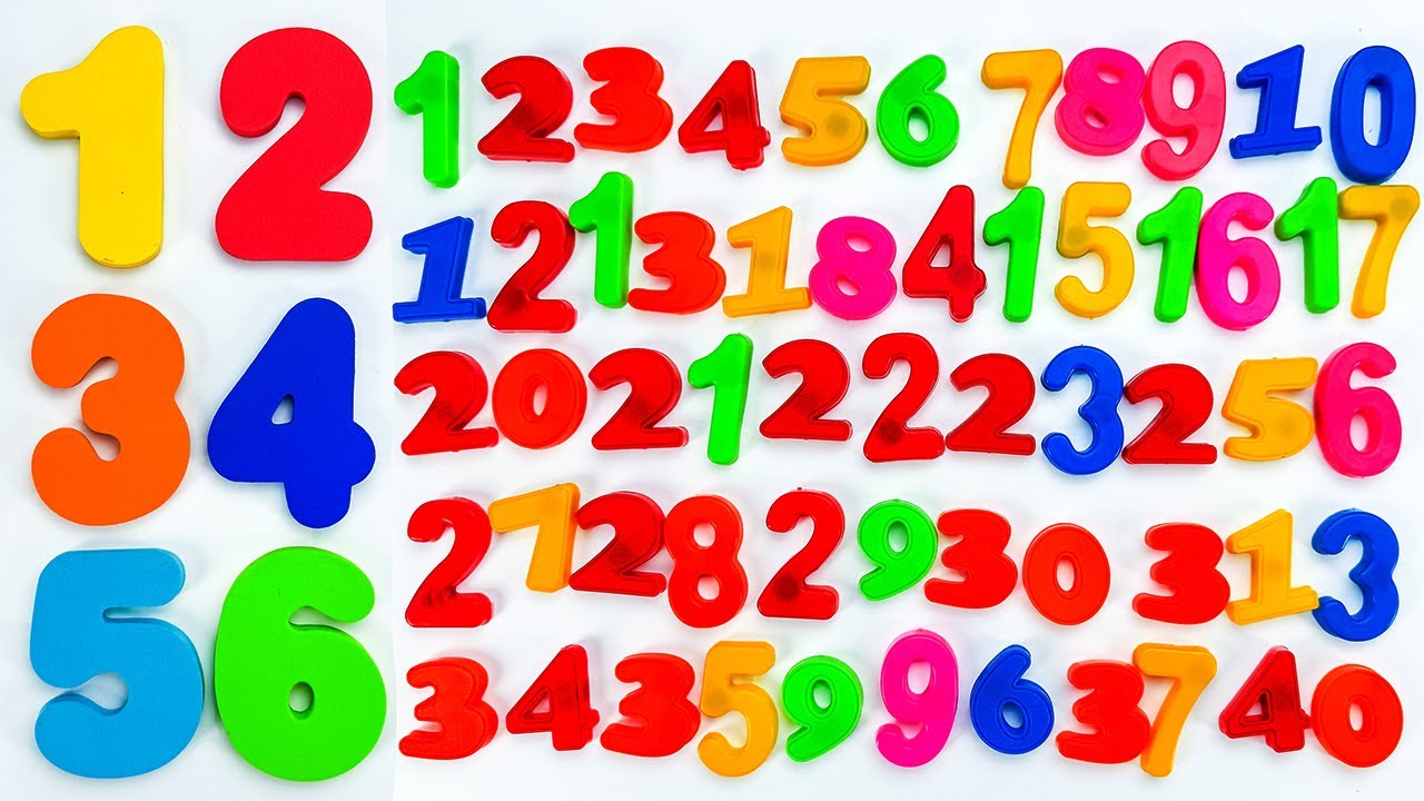 ✨ Números Divertidos para Crianças 🔢🌈  Vídeo Educativo Infantil