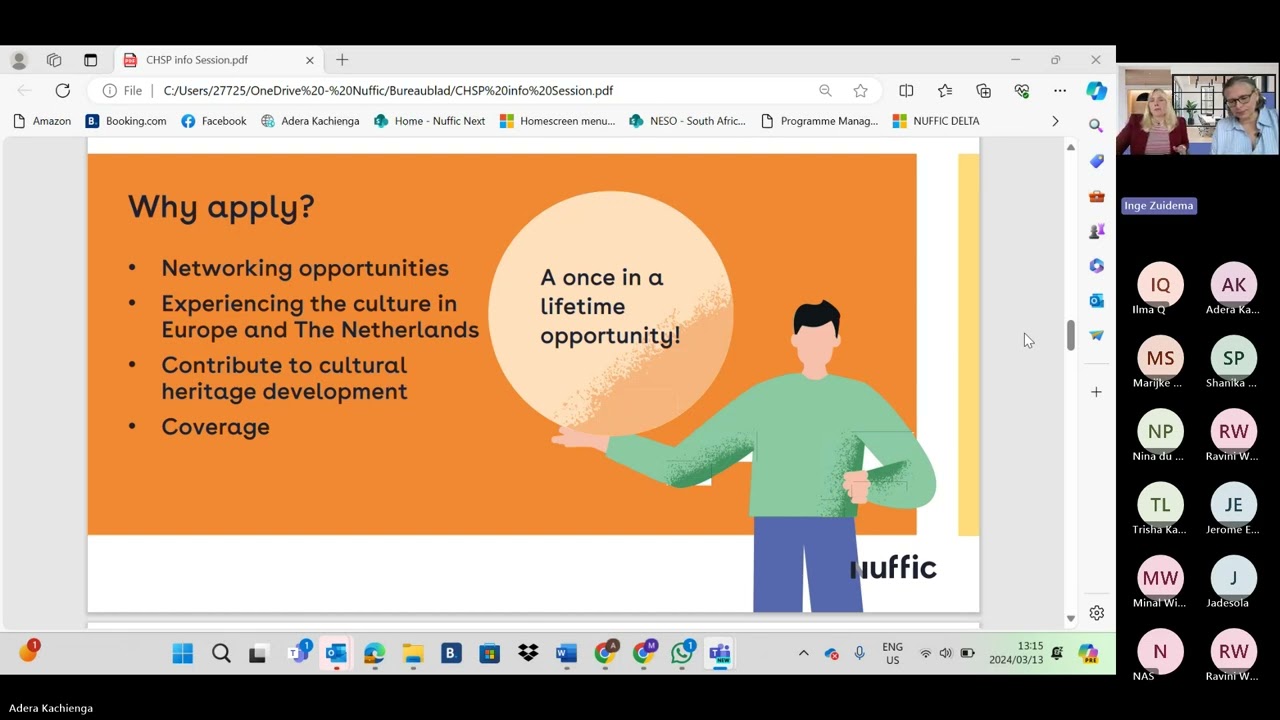 How to apply - Cultural Heritage Scholarship (Nuffic)