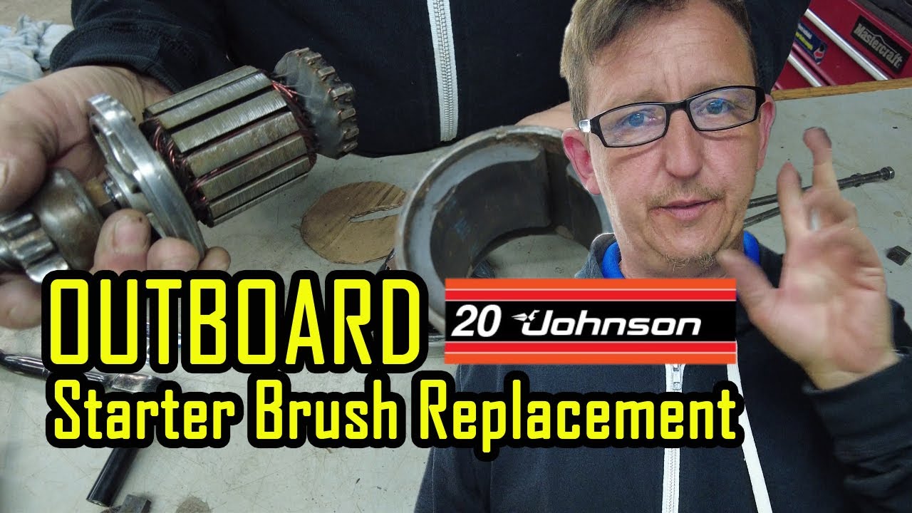 20 | 25  HP Johnson | Evinrude Starter Brush Replacement. Almost all outboard starters are the same