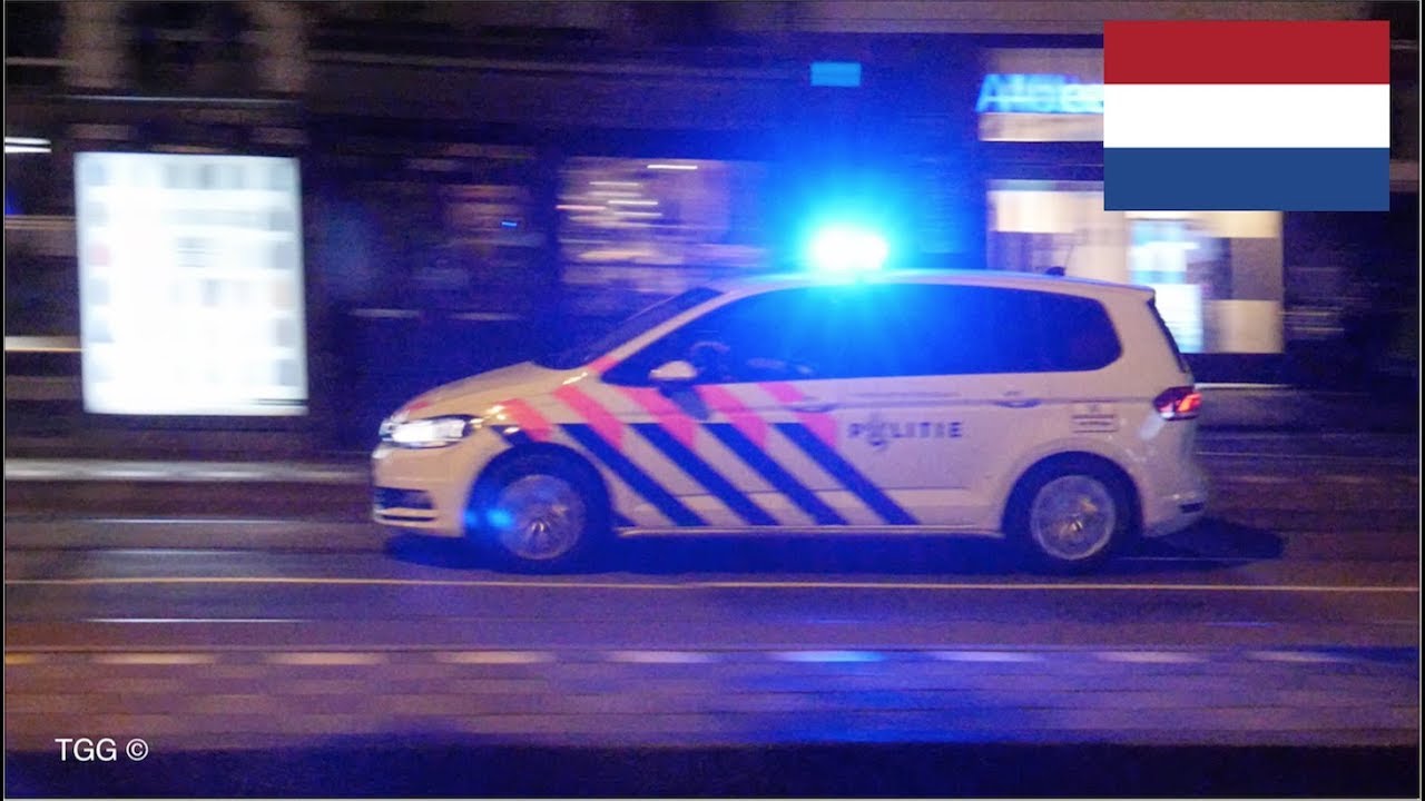 [Amsterdam] Police Responding Siren & Lights (x3) | Politie Amsterdam Met Spoed
