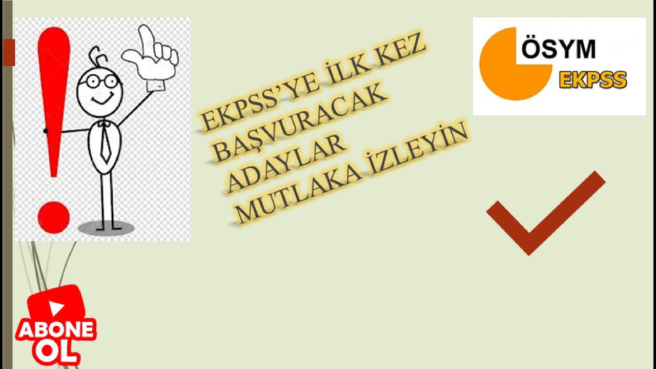 EKPSS Başvuracaklar Mutlaka İzleyin❗ ❗ ❗