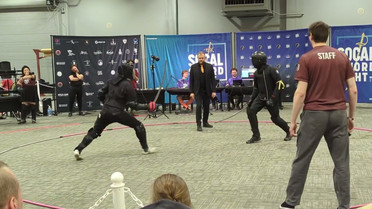 SoCal Swordfight 2025 Open Saber gold medal match Robert Childs vs Antonio Olbrychski 2