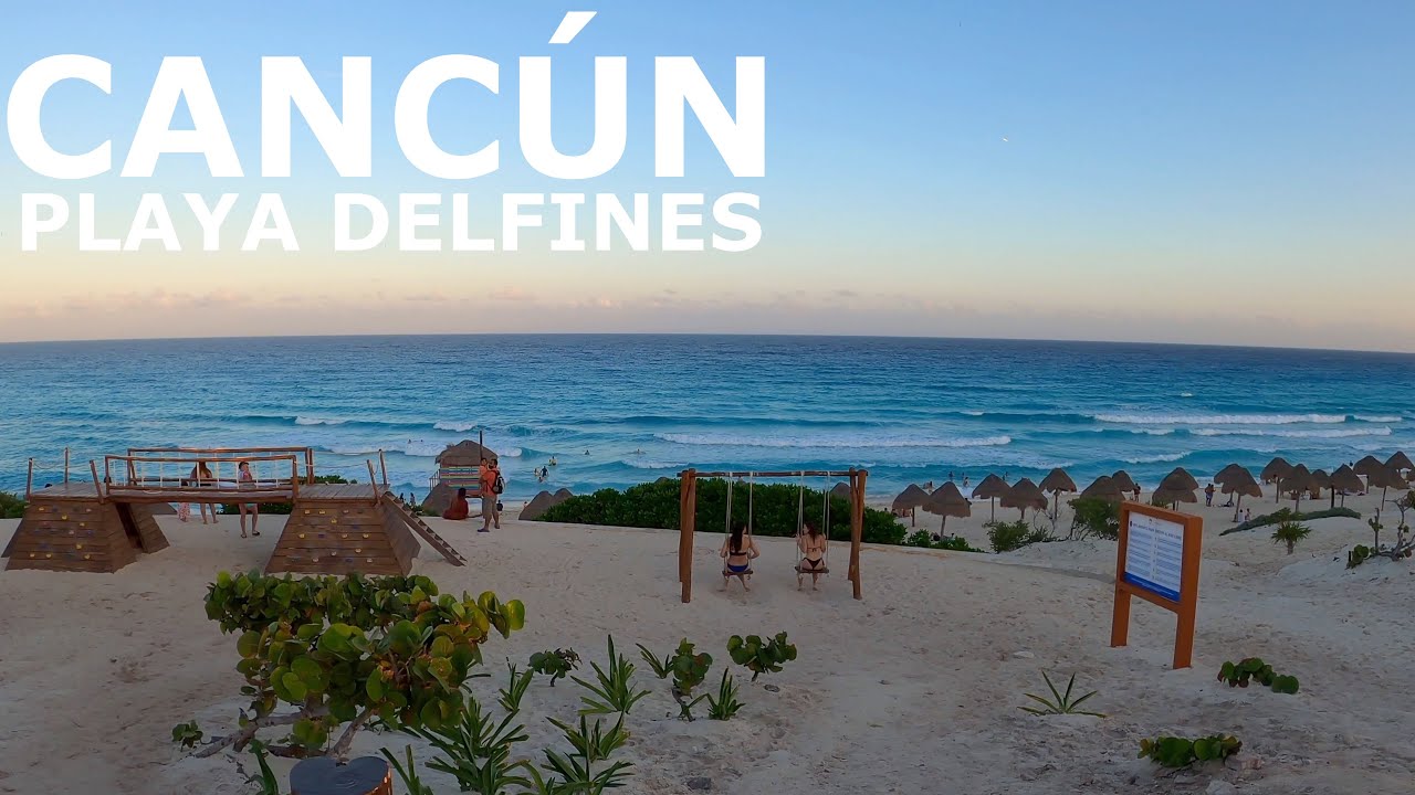 Cancun, Playa Delfines 4K 🏖️🌊 | Caminata POV