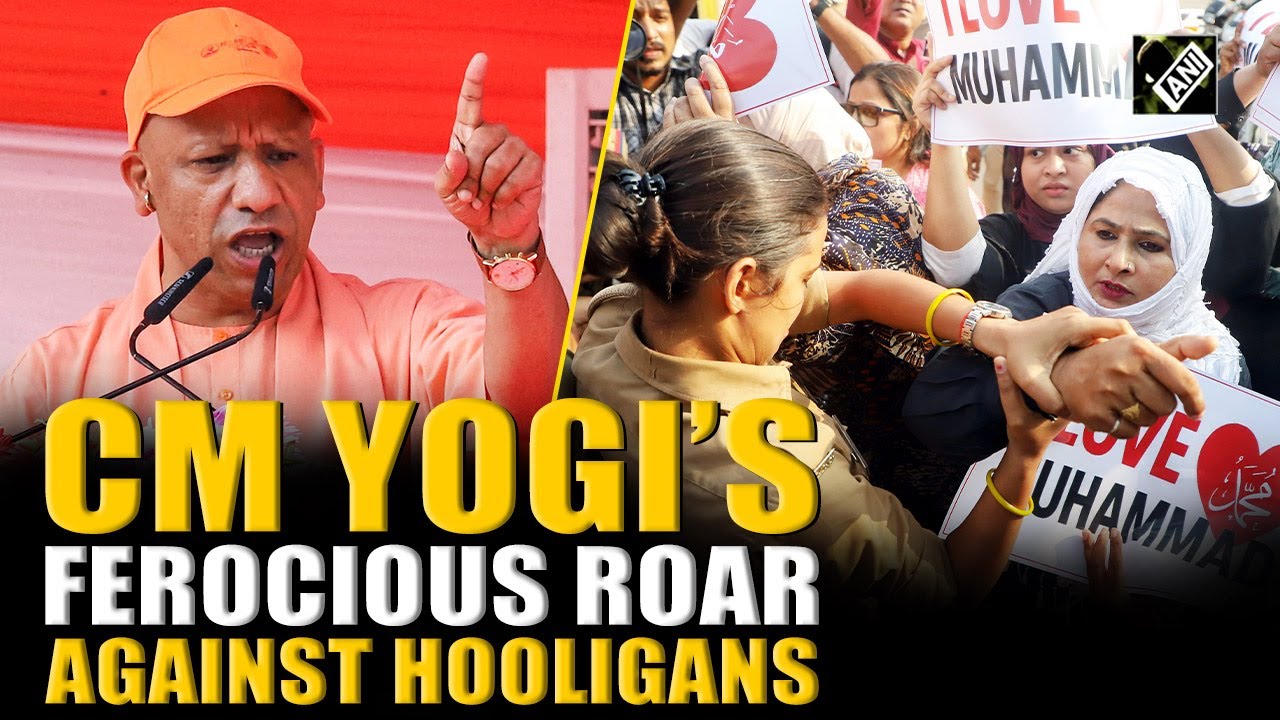 UP CM Yogi Adityanath&rsquo;s ferocious warning to hooligans over &lsquo;I love Muhammad&rsquo; row amid Navratri