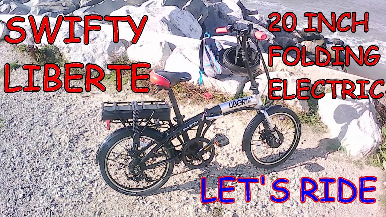 Swifty Liberte Electric Folding Bike Ride - Ffrith Beach to Towyn - coastal route 5 North Wales