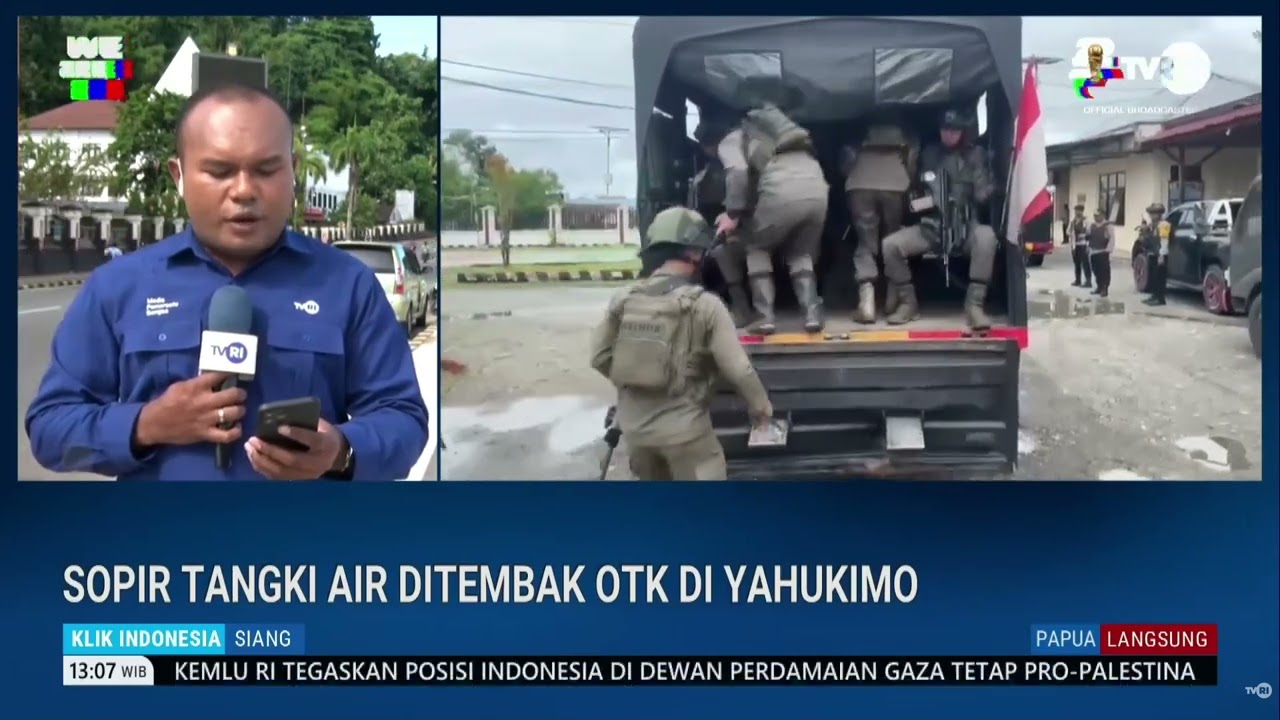 Sopir Tangki Air di Tembak di Yahukimo