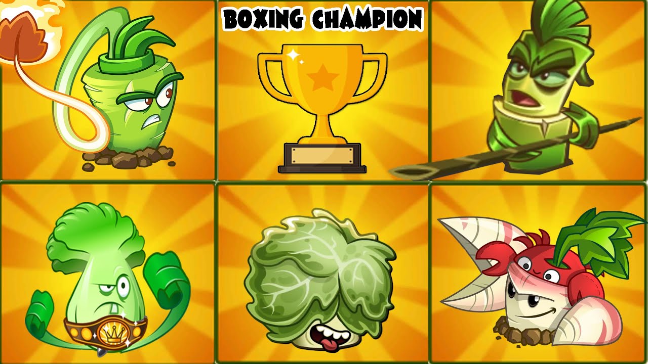 5 BOXING Plants Battlez - Who Will Win? - PVZ 2 Plant vs Plant