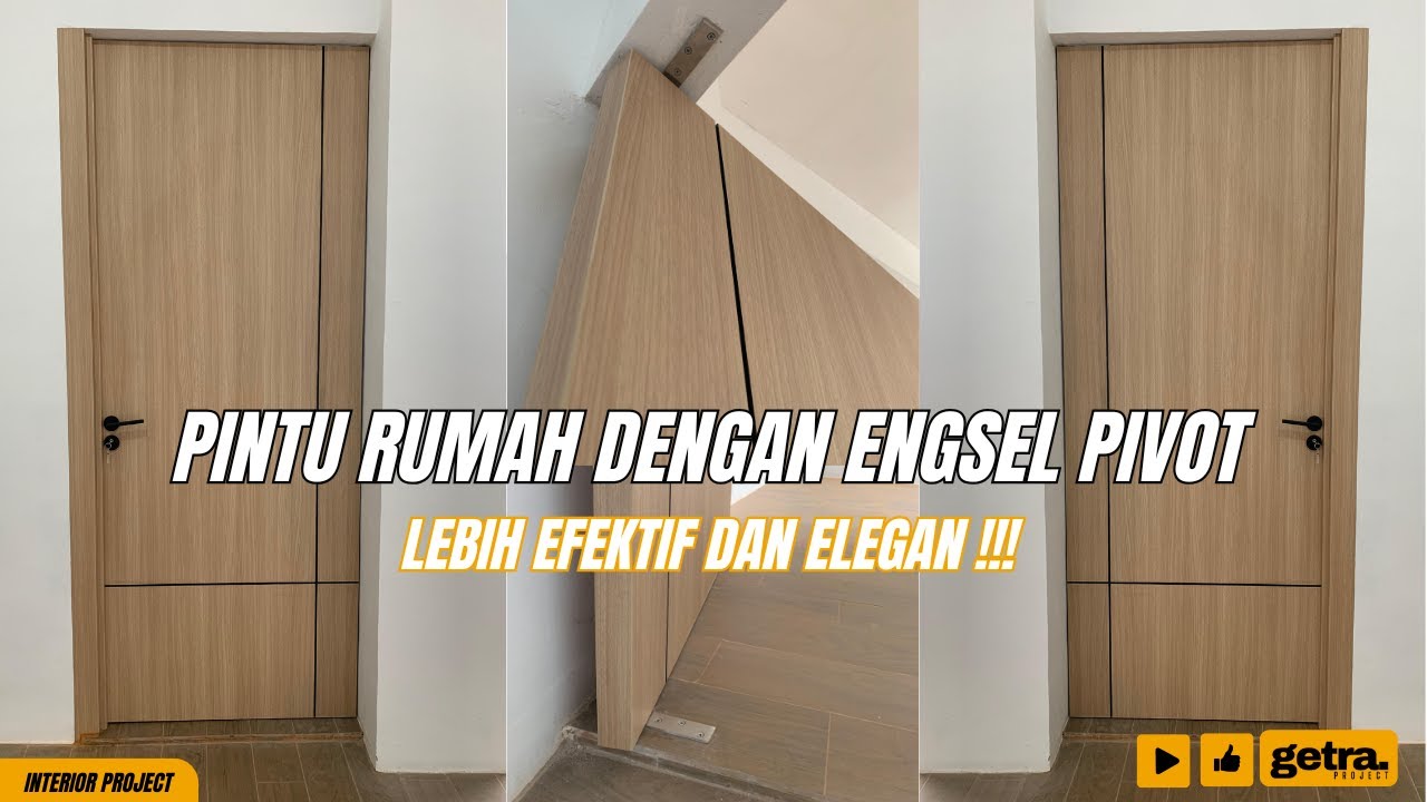 TUTORIAL MEMBUAT PINTU RUMAH DENGAN ENGSEL PIVOT