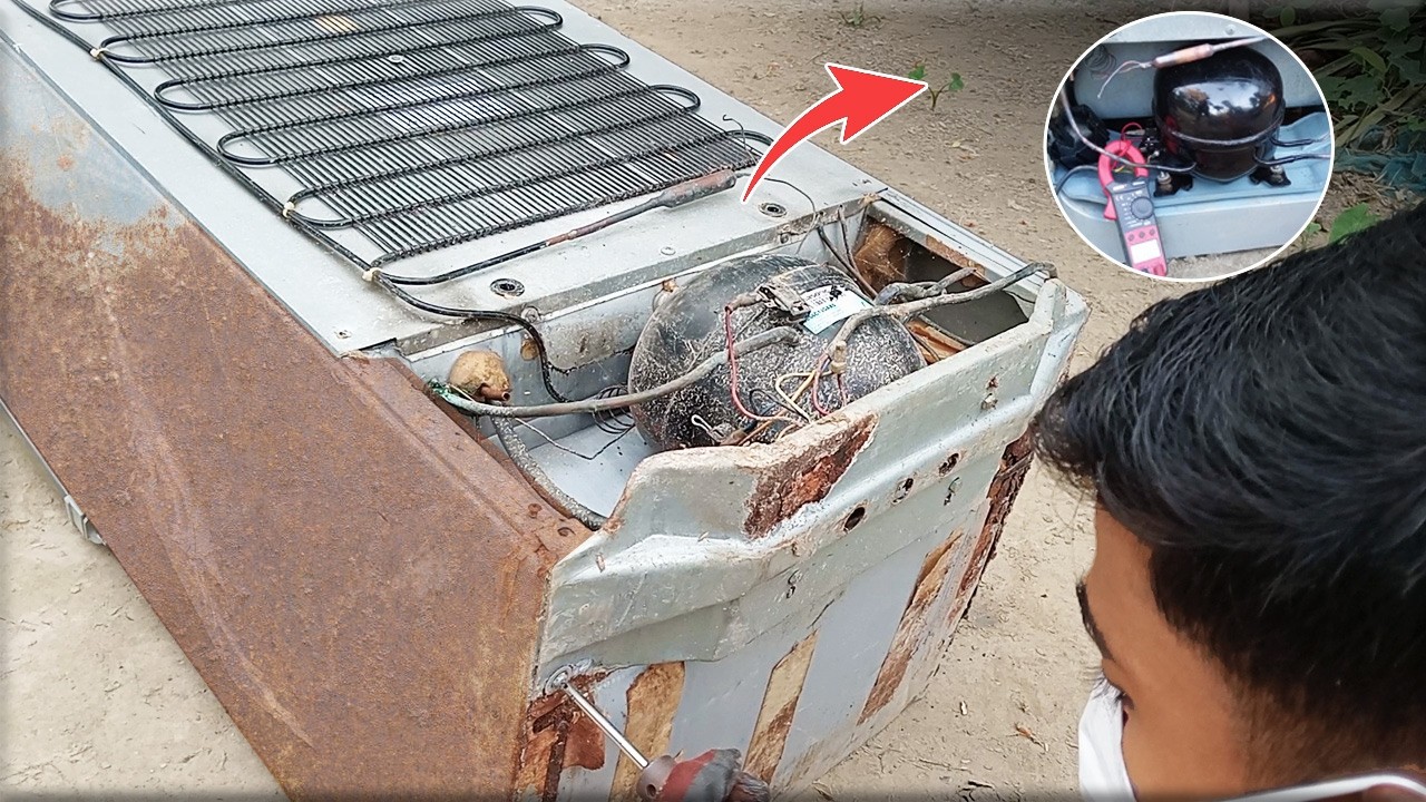 Broken Refrigerator Full Restoration | Old Fridge Brought Back to Life! #restoration