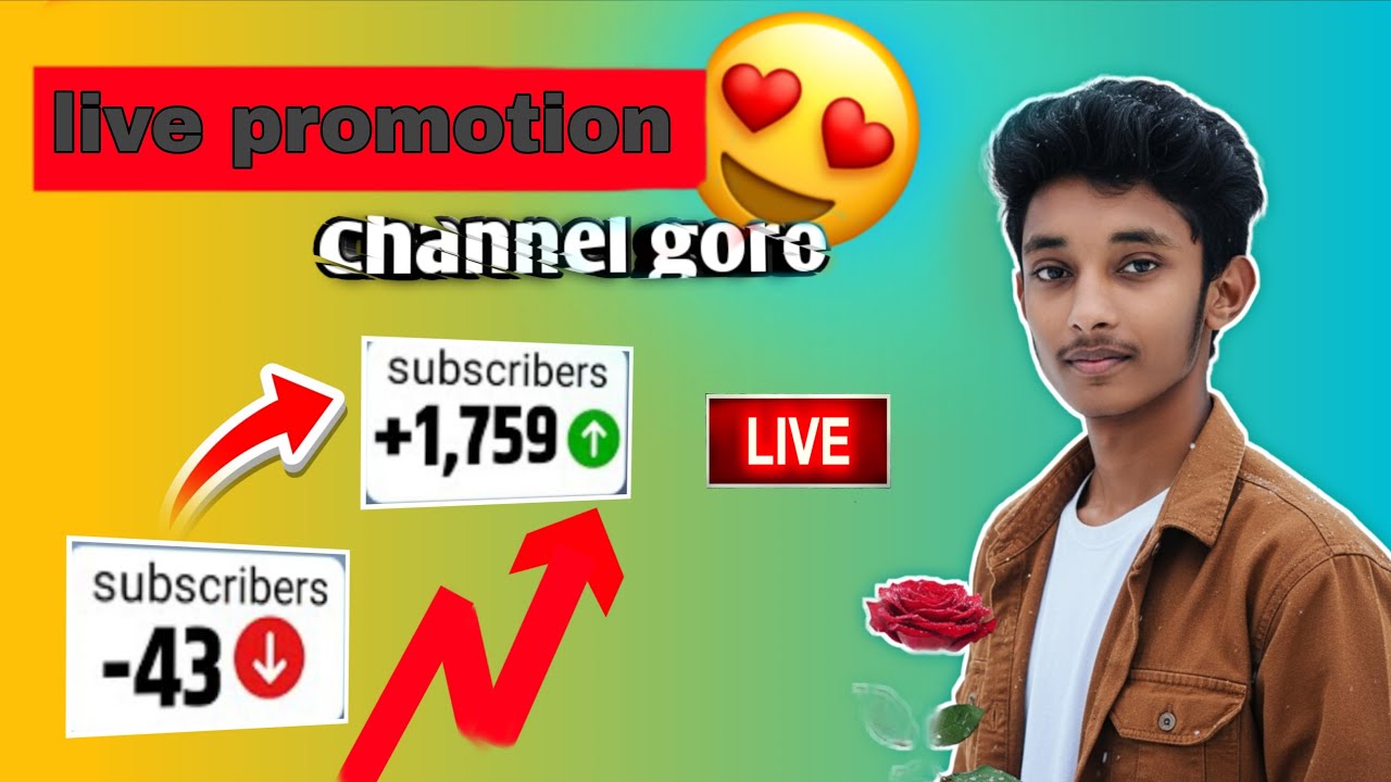 Live YouTube Channel Promotion | 1000 SUBSCRIBERS 2मिनट में 