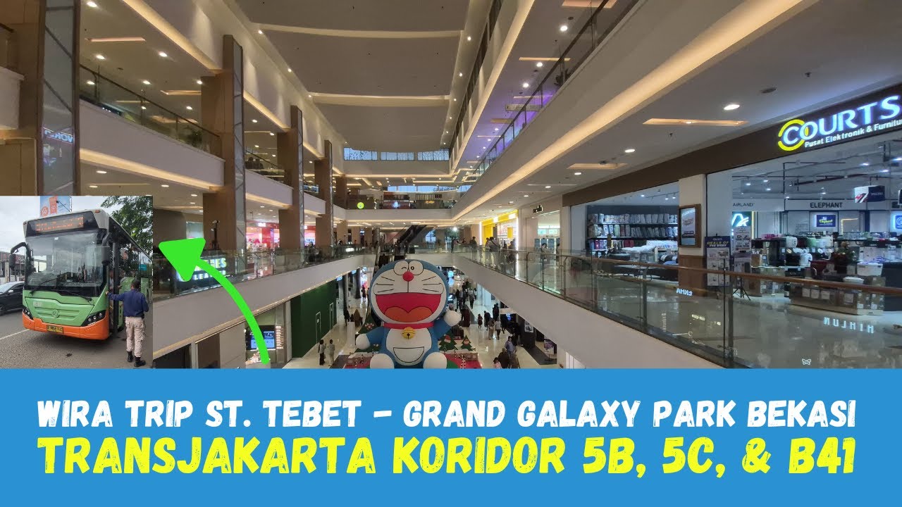 Cara ke Grand Galaxy Park Bekasi dari Stasiun Tebet || TransJakarta Koridor 5B - 5C - B41 + Ojol