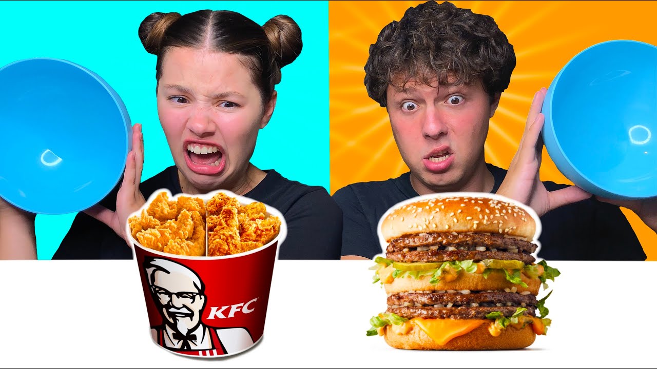 ASMR MCDONALDS vs KFC CHALLENGE MUKBANG EATING SOUNDS 먹방 Tati ASMR