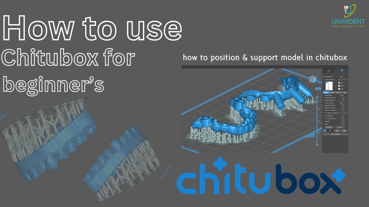 How to use chitubox for beginner's & how to support model