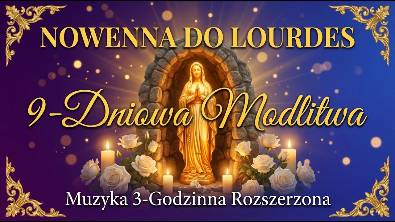 Nowenna do Lourdes 🌹 9-Dniowa Modlitwa do Matki Bożej z Lourdes | Spokojna Muzyka Modlitewna