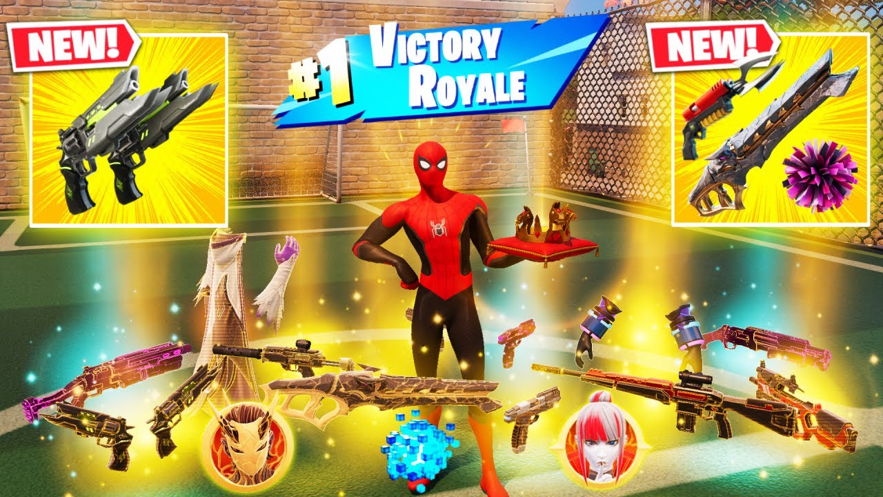 SPIDER-MAN vs NEW 3 MEDALLIONS & WEAPONS MYTHIC’S CHALLENGE NEW!  (FORTNITE SUPER CHAPTER 6)