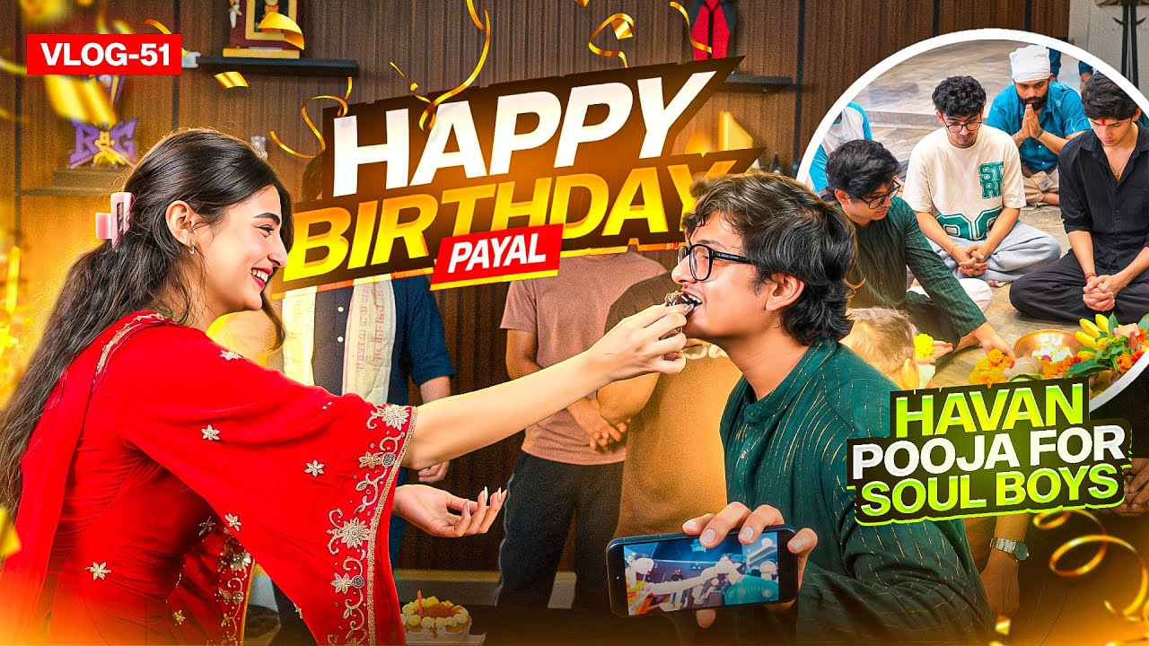 Celebrating Payal&rsquo;s Birthday In Gaming House #vlog #s8ul #funny 