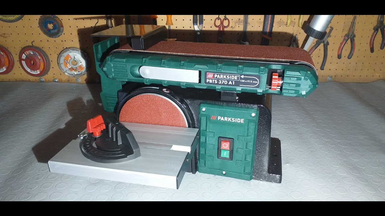Parkside. Levigatrice a nastro e a disco Lidl. Unboxing,test,suggerimenti. Parkside wood sander