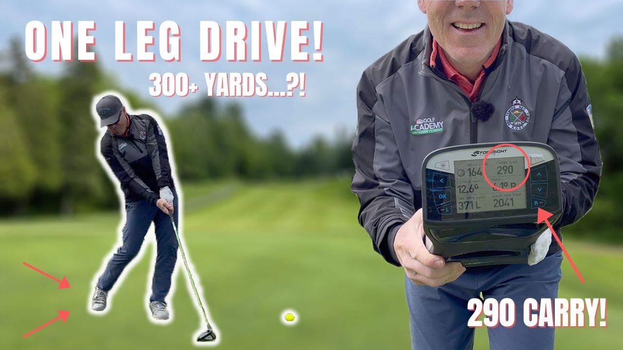 HIT YOUR DRIVER CONSISTENTLY 300 YARDS ON ONE LEG🚀🚀 How can no weight shift go same distance🤔