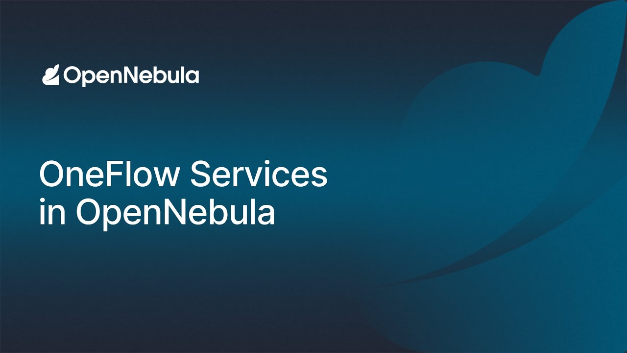 OneFlow Services in OpenNebula