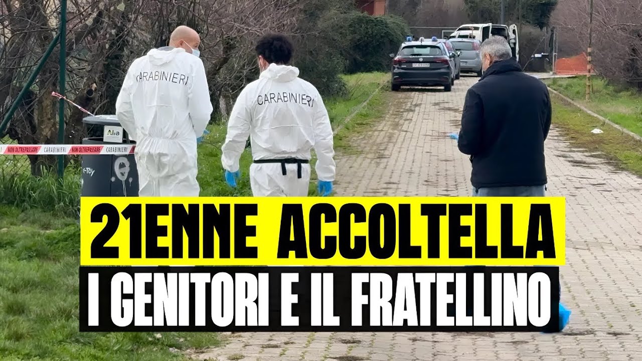 ULTIM'ORA 21ENNE ACCOLTELLA I GENITORI E IL FRATELLINO DURANTE LA NOTTE, SONO GRAVI. SHOCK A FANO