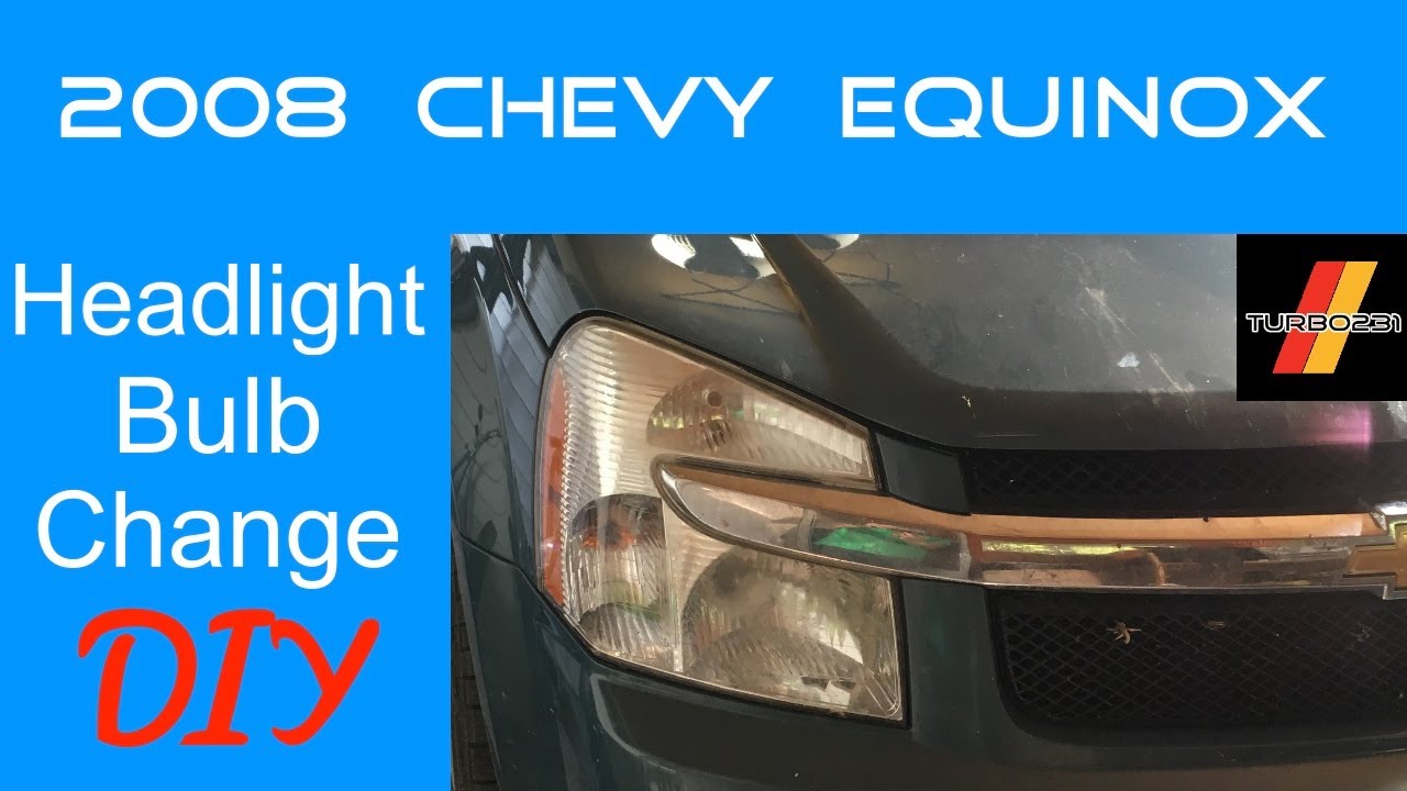 Замена лампы в фарах Chevrolet Equinox 2008 года своими руками! 2005-2009