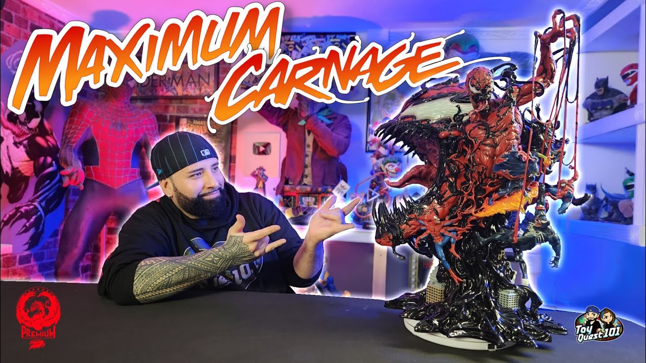 MAXIMUM CARNAGE Platinum Exclusive Bust by PCS Collectibles Review!