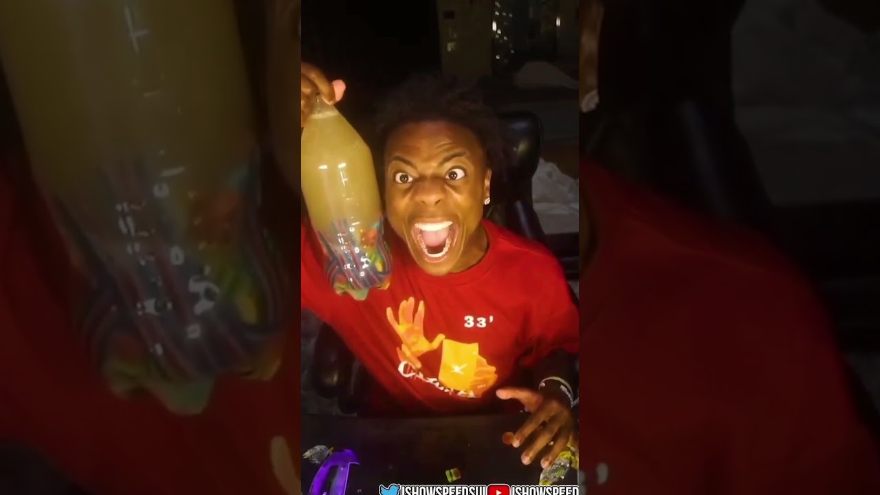 Speed Almost Died Drinking This Poisonous Drink! 🤣 #ishowspeed #shorts
