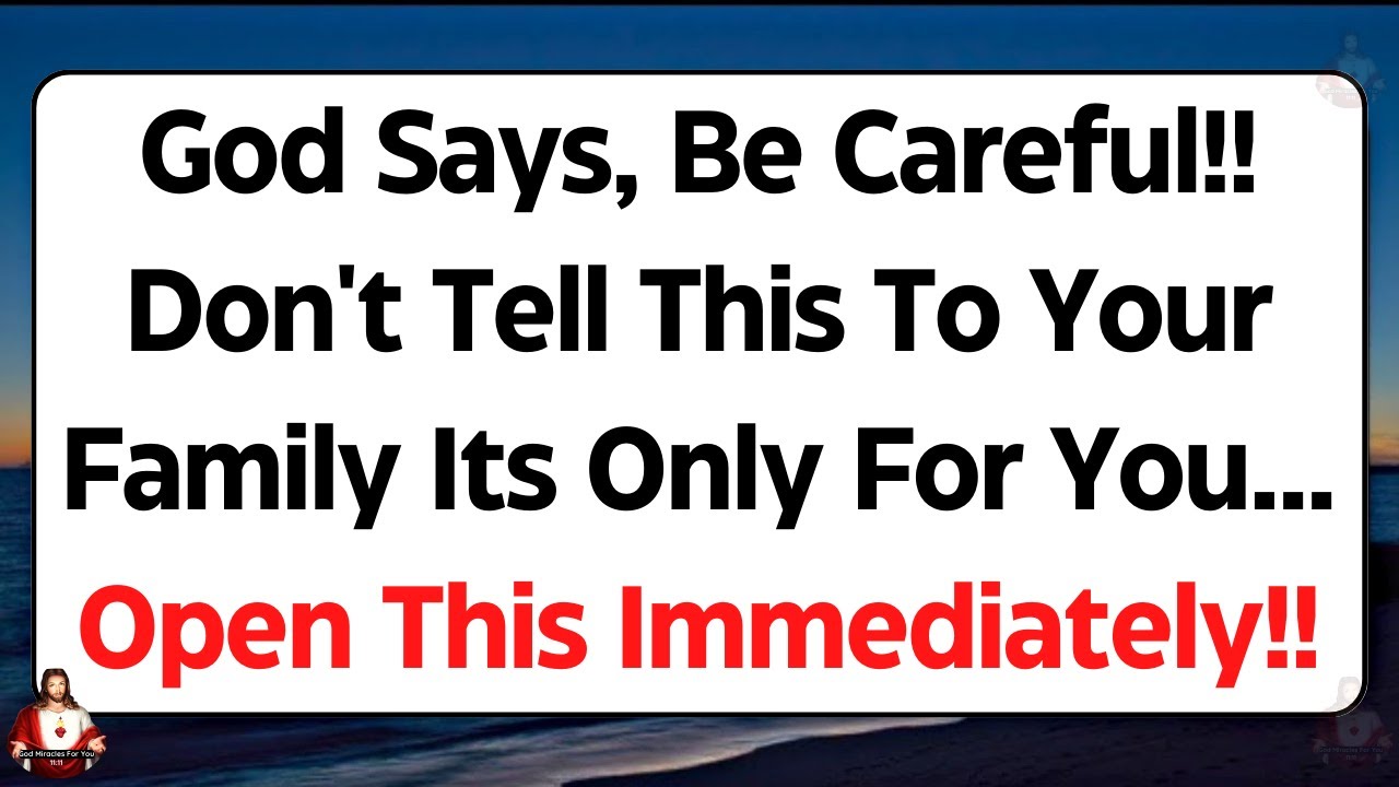 11:11😱God says, Be Careful!! Don't Tell This to Your Family it's Only For You...💌Gods Message #god